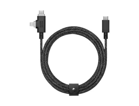 Cabo De Carregamento Universal 2 Em 1 Belt Duo Pro Preto Native Union