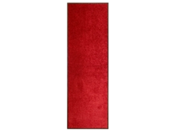 Vidaxl Tapete De Porta Lavável 60x180 Cm Vermelho