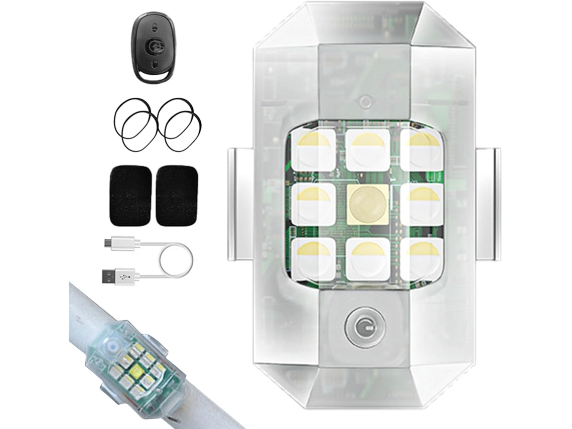 Luzes De Sinalização Led Para Carros, Mini Iluminação Anticolisão