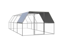 Vidaxl Galinheiro De Exterior 3x8x2 M Aço Galvanizado