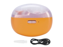 Mali cortador de Unhas Elétrico Automático com Polidor Usb Portátil Seguro para Bebês e Crianças Laranja