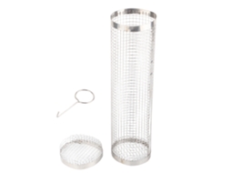 Primerox cesta de Grelha Rolante Inox para Legumes Peixe Carne Acessório Bbq 11.8in