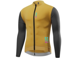 Jersey de Ciclismo de Manga Longa, Transpirable, Refletivo, Seca Rápido, Elástico, S/MARCA