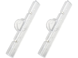 Clipes criativos para arquivos de mesa, 2 peças transparentes para organizar arquivos e documentos, clipes práticos.