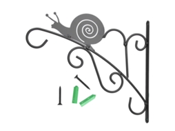 Laxiscreed Suporte De Parede Para Flores Com Cesta Pendurada – Estilo Europeu Para Varanda E Sala