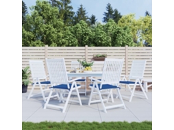 Vidaxl Almofadões P/ Cadeiras Jardim 6 Pcs 50x50x4 Cm Oxford Azul Real