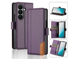 Capa De Celular N.bekus P3 Rfid Com Costura Magnética E Aba Flip Em Couro Para Samsung Galaxy Z Fold7 5g