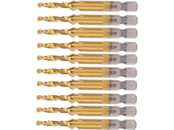 Jogo De 10 Peças De Capas Para Machos Spiralhahn Titan M4 Hss Com Rosca De 3,3 Mm