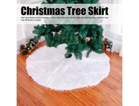 Capa de base para saia de árvore de Natal de pelúcia para decorações de Natal e ano novo (150 cm) VINGVO