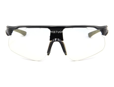 Óculos De Sol Com Lentes Polarizadas Polarizadas, Uv Unissexo Yeetuor Ytcl Proteção Livre Dourado