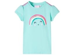 T-shirt Infantil Menta-claro 116