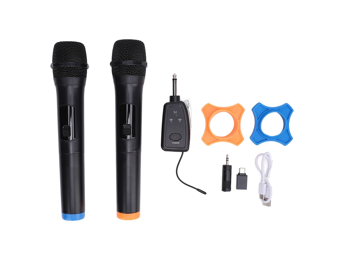 Microfone Sem Fio 2.4g Receptor com Bobina Dinâmica para Conferências e Transmissões