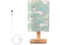 Abajur De Cabeceira Fofo E Encantador Com Porta Usb, Sem Necessidade De Lâmpada, Luz Led Quente Para Quarto, Sala De