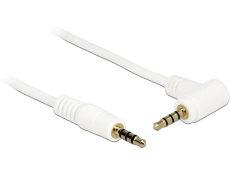 Cabo de Áudio DELOCK (Jack 3.5mm - 50 cm - Branco)