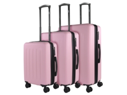 Conjunto de Malas Light Travel Suitcase Set 3 Pcs. Cadeado Tsa 175100 SKPAT