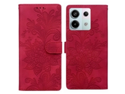 Capa De Celular De Pu Com Fivela Magnética E Estampa Floral De Renda E Alça De Pulso