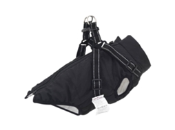 Vidaxl Casaco Preto L24 Velo E Poliéster