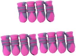 Conjunto De 3-botas Cães E Gatos, Ideais Primavera E Verão, Cor Vermelha