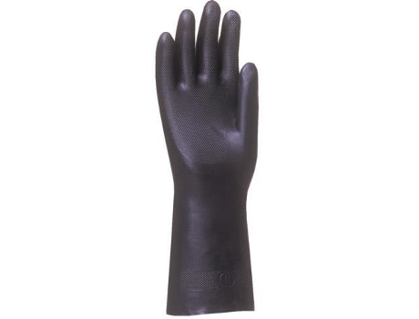 Luva Revestida de Neoprene Preto Tamanho 10 Riscos Químicos. Neo27010. SF SINGER FRERES