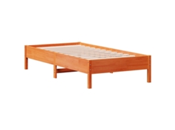 Cama Sem Colchão 90x190 cm Madeira de Pinho Maciça Castanho mel MAISON EXCLUSIVE