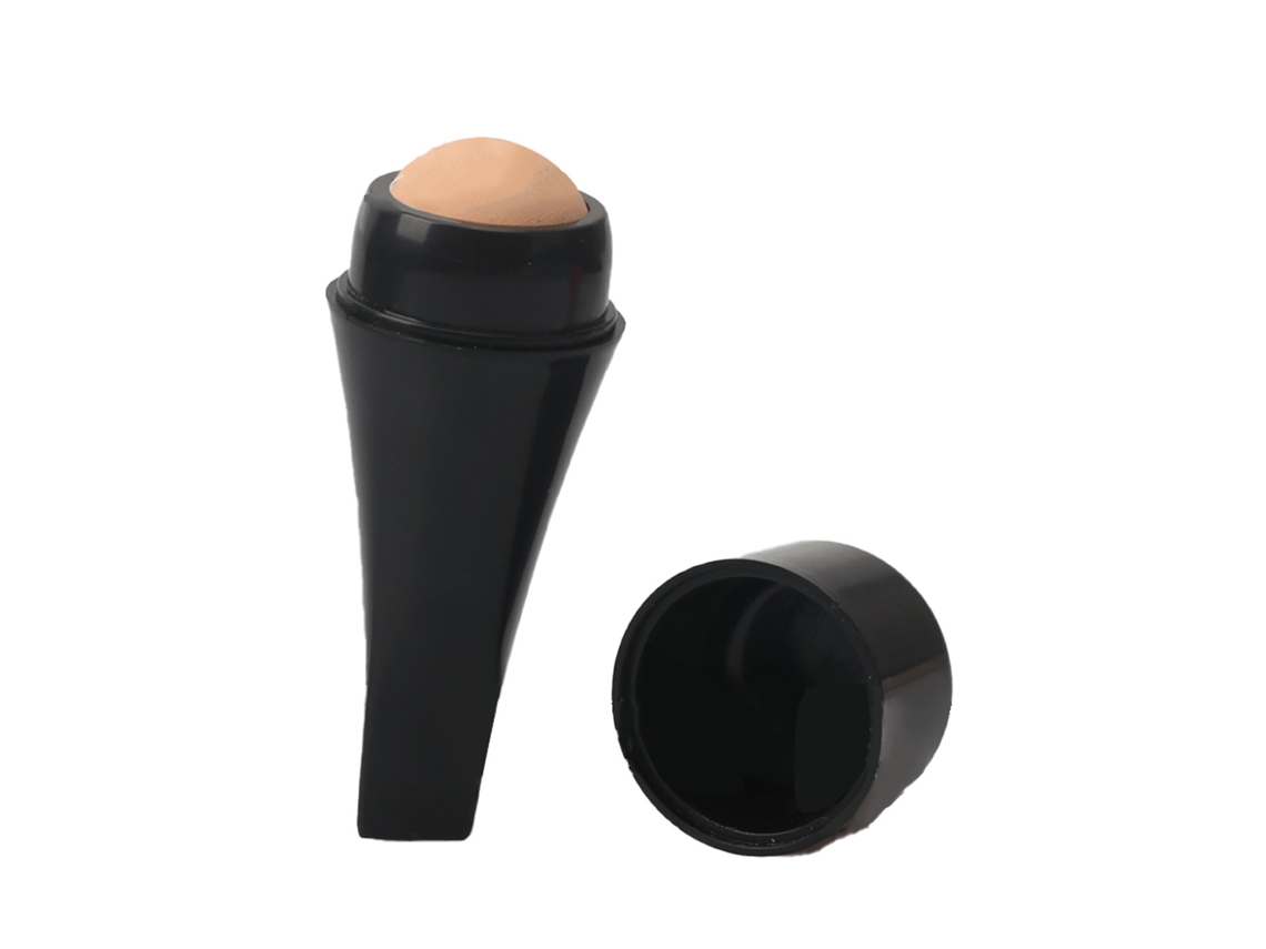 Rodillo Facial De Piedra Volcánica Reutilizable Absorbe Grasa Controlador Herramienta De Cuidado Facial Desmontable Negro