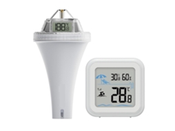 Thermomètre À Eau de Piscine Sans Fil Antibuée 360° Lcd Ip68 Étanche Numérique Flottat For, Spa, SFUSHOS