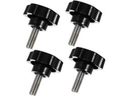 Botões De Rosca Em Forma De Estrela De Plástico M10 X 25 Mm, 4 Peçaspeças