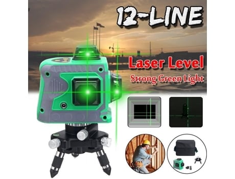 TEMPSA 3D Laser Automático Nível 360° Rotativo 12 Linhas EU PLUG TEMPSA