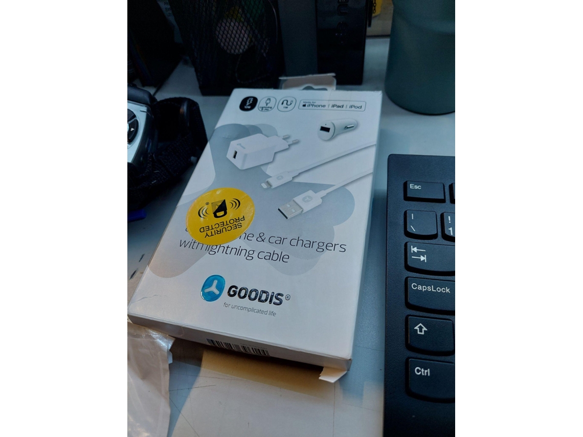 KIT Carga Lightning GOODIS GKL4766WH Branco (Outlet Caixa Aberta)
