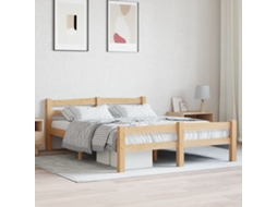 Estrutura De Cama 120x200 Cm Pinho Maciço