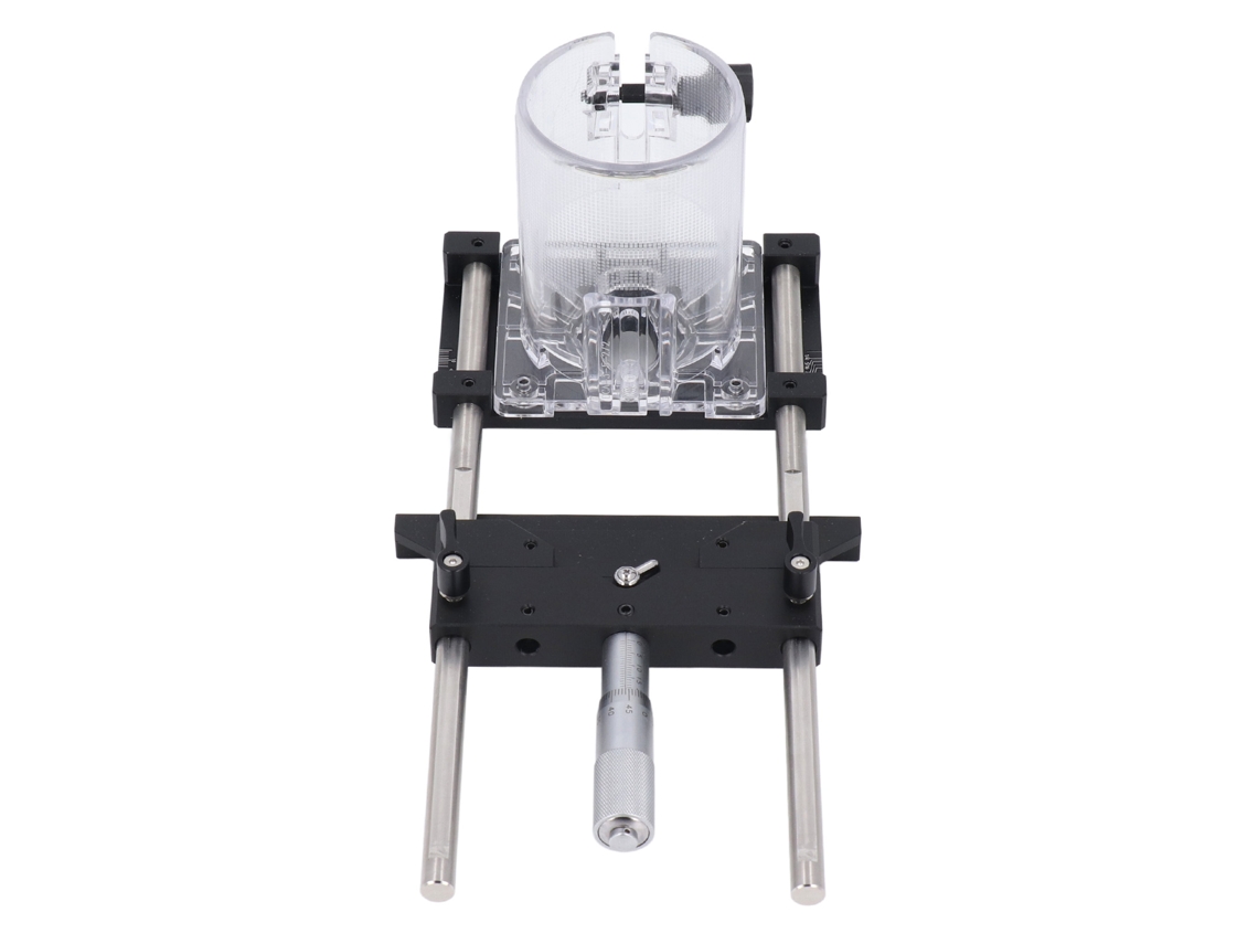 Jig De Ranura Para Roteador De Alumínio Com Precisão De 0.01mm, Intervalo 0-18mm, 65mm Para Projetos De Carpintaria
