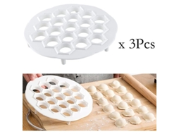 2026 3 Moldes de Empanadas, Herramientas Diy de Cocina Con 19 Agujeros, Duraderos Y Fáciles de Limpiar para Empanadas Y Raviolis