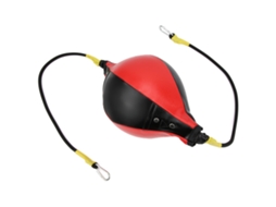 Bola de boxe suspensa para treinamento, com elasticidade, preto e vermelho | S/MARCA