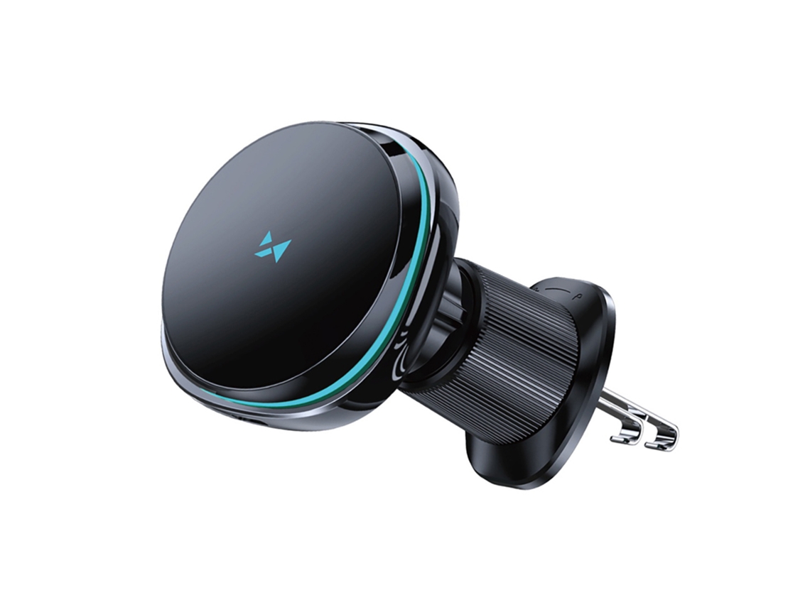 Suporte de carro com carregador wireless, ventilador, para telefone, WOZINSKY