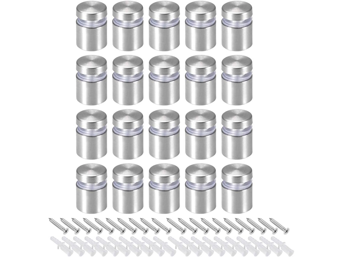 Espaçadores de vidro com parafusos para painéis publicitários em acrílico, 16x23mm CHABERLU