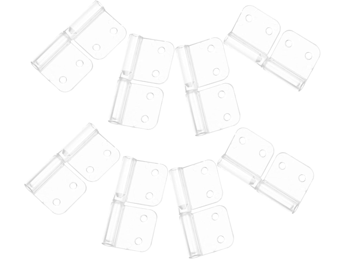 Conjunto De 10 Mini Dobradiças Acrílico Em Formato Bandeira,
