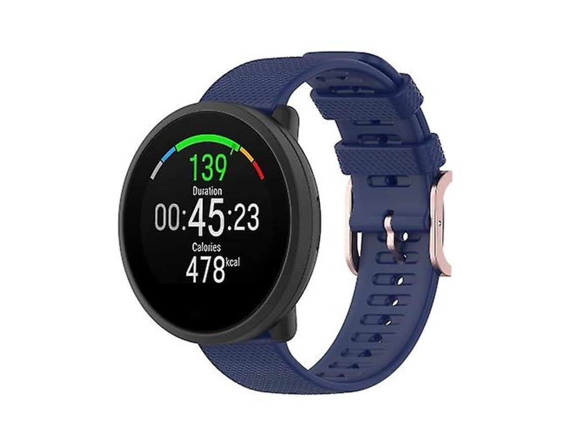 Lurelia Pulseira De Relógio Silicone Texturizado Com Pontos Polares, Azul Meia - Noite