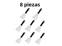(tipo A, 8 Peças) Grelha E Pá Em Aço Inoxidável, Resistentes Ao Calor, Adequadas Para Fazer Hambúrgueres E Tortillas.