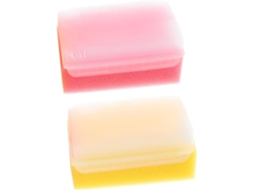 Conjunto De 2 Escovas Banho Amarelas Para Bebês Lurrose, Em Esponja, Para Limpeza Profunda E Treinamento Sensorial
