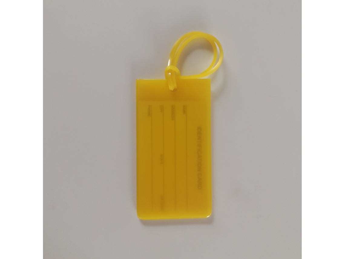 Pacote com 5 Etiquetas de Silicone Amarelas BRILVIBERA