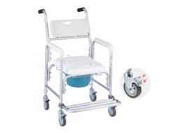 Cadeira Sanitária Com 4 Rodas E Assento Sanitário Elevado 4 Em 1 159 Kg Vevor