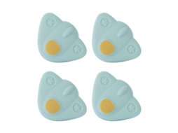Mali 4pcs Protetor de Canto de Móveis Silicone Macio Infantil Desenho Animado Azul