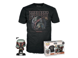 T-Shirt + Figura FUNKO POP! Star Wars: Boba Fett (Tamanho: XL)