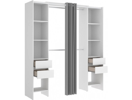 Roupeiro  SUIT 03K1398664 (Contraplacado, Metal - 203x180x50 cm)