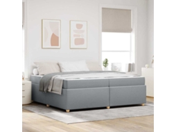 Vidaxl Estrutura Da Cama Cinzento-claro 200 X 200 Cm Tecido