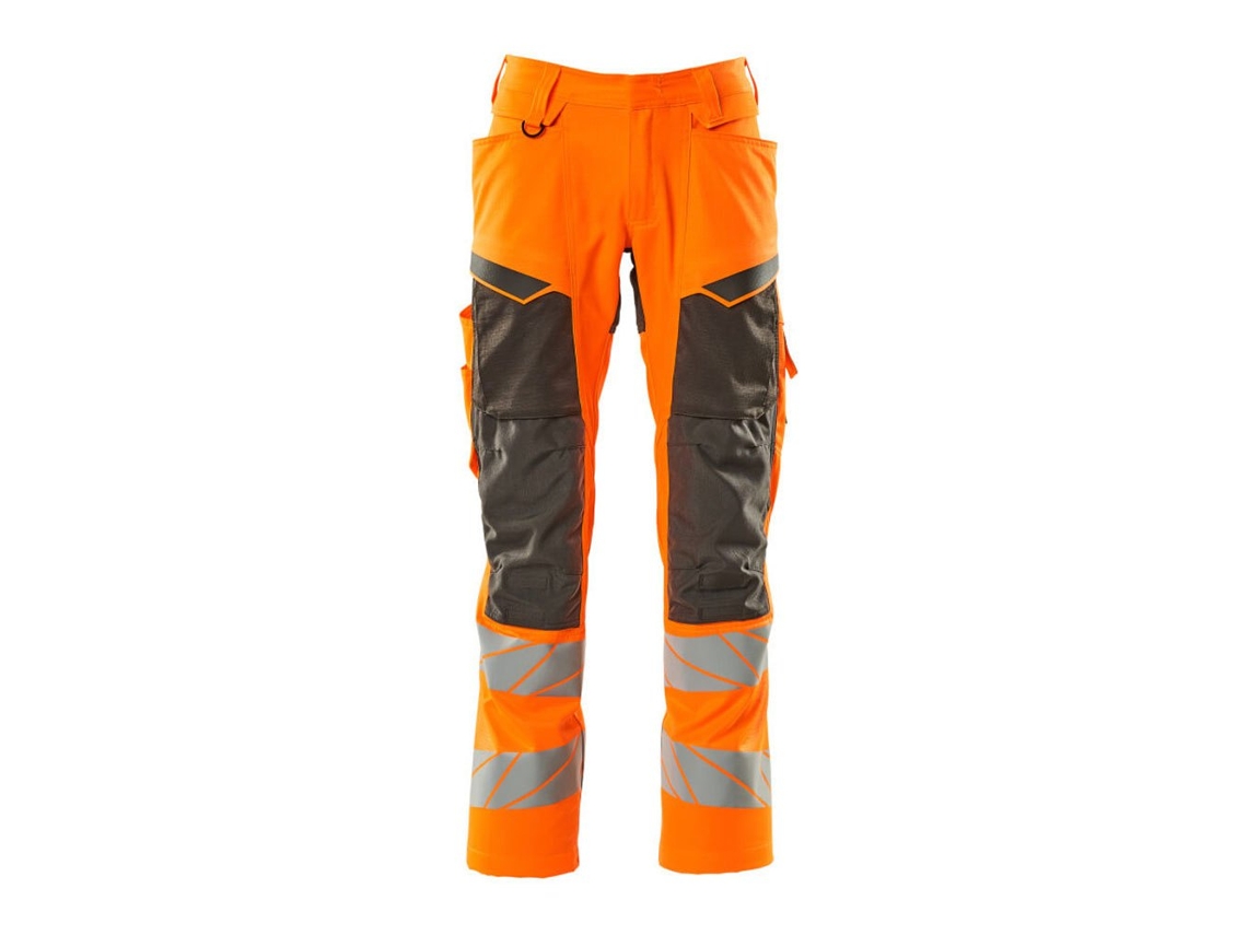 Calças Grandes Com Bolsos Para Joelheiras Accelerate Safe 19579 Laranja 47 / 32 MASCOT