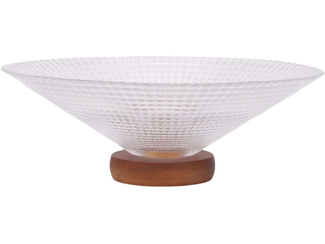 Fruteira Sofisticada Com Base De Vidro Para Doces E Nozes.