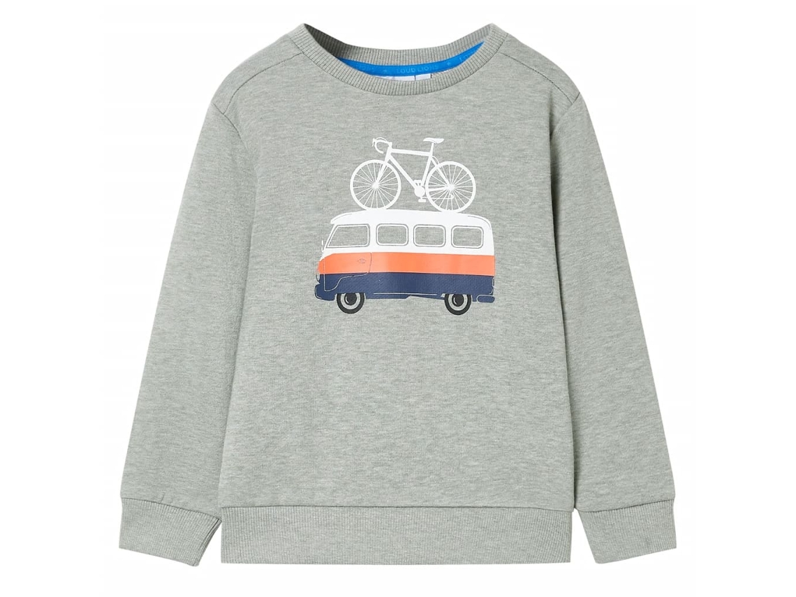 Sweatshirt Para Criança Cor Caqui-claro Mesclado 104