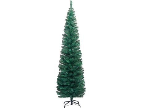 Árvore de Natal VIDAXL com Suporte (Verde - 61x240 cm)
