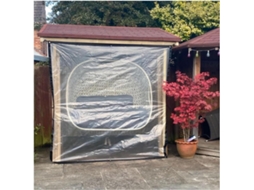 Clear Thicken Waterproof Tarpaulin, With Reinforced Edges For Outdoor Camping, Construction Site Cover, And Garden